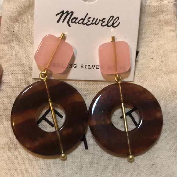 NWT Madewell Circle Earrings - Picture 3 of 6